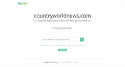 Desktop Screenshot of countryworldnews.com